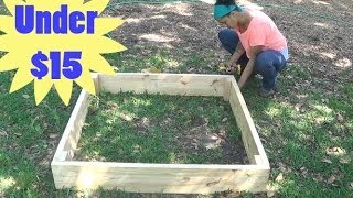 How to Build a Raised Garden Bed for Under 15 [upl. by Mensch]