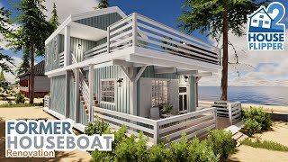 Former Houseboat Renovation  Coastal  House Flipper 2  Speed Build [upl. by Pattie119]