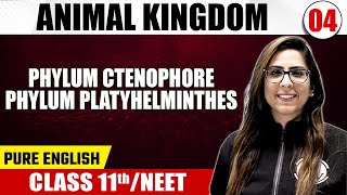 ANIMAL KINGDOM 04  Phylum Ctenophore Phylum Platyhelminthes  Zoology  Class 11th  NEET [upl. by Conan]