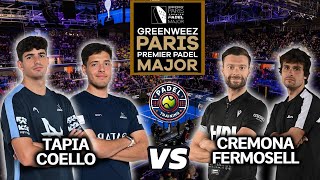 Premier Padel Greenweez Paris Major  Coello  Tapia vs Cremona  Fermosell  Highlights [upl. by Can413]