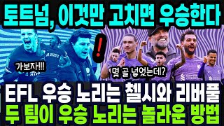 EFL컵 우승 노리는 첼시와 리버풀 두 팀이 우승 노리는 놀라운 방법 quot토트넘 이것만 고치면 우승한다quot 외신분석 [upl. by Robson153]