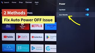 All Android TV  2 Ways to Fix Auto Power OFF Problem [upl. by Naugal777]