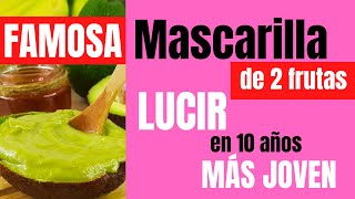 Mascarilla facial de 2 frutas Antiarrugas antimanchas Para rejuvenecer la piel [upl. by Avaria629]