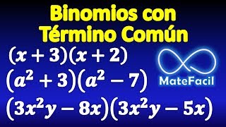 102 Productos notables Binomios con TÉRMINO COMÚN EN 3 PASOS [upl. by Conrad190]