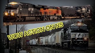 DERAILED LOCOMOTIVE ON FLATCAR FOREIGN POWER EMD LEADERS AND MORE… [upl. by Awahsoj388]