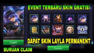 Event Terbaru Bisa Dapetin Skin Layla Gratis Dan Hadiah Lainya Buruan Login Dan Claim Terbatas guys [upl. by Fanchette]