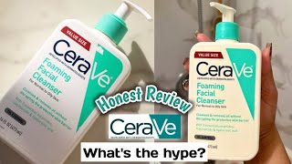 CeraVe Foaming Facial Cleanser HONEST REVIEW [upl. by Kraft]