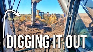 BOGGED AGAIN We Had to Dig Out the D11 Bulldozer  Recovery  Vlog 208 [upl. by Asor]