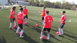 Techniktraining FC Bayern München U17 Frauen und Mädchen [upl. by Ddot]