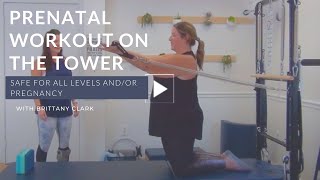 PreNatal Pilates Tower Workout  30 min  All Levels [upl. by Tak]