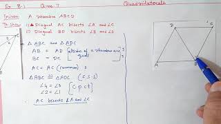 Chapter8 Ex81 Q7 Quadrilaterals  Ncert Maths Class 9  Cbse [upl. by Miguela508]