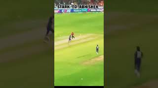 Starc ne mara abhishek sharma ko bowled shorts shortsvideo cricket newsong [upl. by Yedorb]