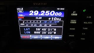 C4FM Beaconing on 29250MHz  setup demonstration and contact [upl. by Pollux]