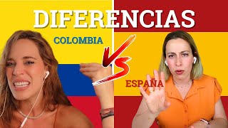 12 DIFERENCIAS culturales entre ESPAÑA y COLOMBIA con espanolconmaria [upl. by Nairod168]