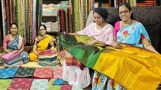 💕 Brinda க்கு புடவை வாங்க வந்திருக்கேன்  March 23 வரை 10 Offer  வெயிலுக்கு ஏற்ற Cotton Sarees [upl. by Viveca]