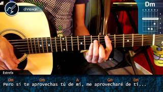 Cómo tocar quotAprovéchatequot Café Tacuba en Guitarra Acústica HD Tutorial  Christianvib [upl. by Yeltrab188]