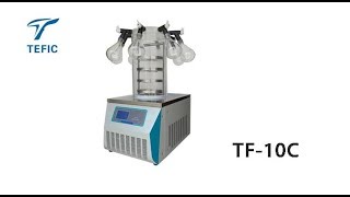 TF10C Manifold Type Vacuum Freeze DryerLyophilizer [upl. by Araes]