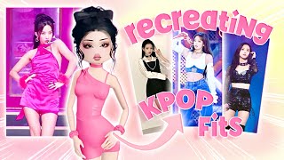 Recreating KPOP OUTFITS In Dress To Impress [upl. by Port433]