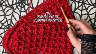 The Waffle Stitch Crochet Tutorial [upl. by Elletsyrc]