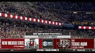 New Mexico State  15 Texas AampM 2024  No huddle [upl. by Aleakim]