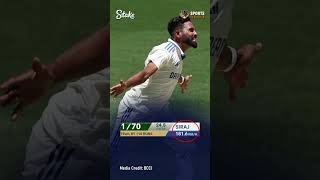 BGT 202425  Mohammed Siraj bowls 1816 kmph  Siraj 1816  Pink Ball Test  AUS vs IND shorts [upl. by Verlie]