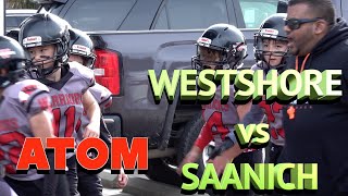 2024 W4 Atom Westshore Warriors battle the Saanich Wolverines in round 4 of VICFA action at Goudy [upl. by Rimaj]