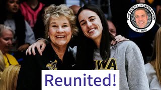 Caitlin Clark Reunited With Lisa Bluder at Iowa Game [upl. by Raveaux]