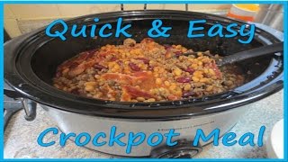 Three Bean Barbecue  Crockpot Recipe [upl. by Enigroeg]