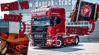 FULL WALKAROUND Scania R580 V8 Lello  Italian Style [upl. by Ylelhsa]