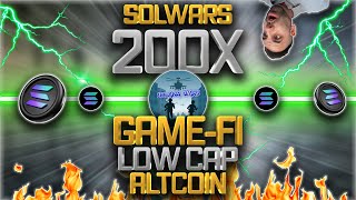 SOLWARS NEW 200X GAMEFI ALTCOIN LAUNCHED THE FORTNITE OF WEB3 EARLY BUYERS MAKE MILLIONS [upl. by Eijneb]