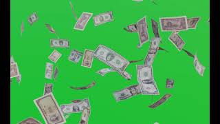 Money or Doller falling greenscreen transition shorts greenscreenvideo [upl. by Atin]