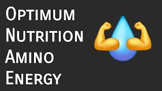 I Tried the Most Popular Amino Energy Product optimumnutrition preworkout energydrink aminoacid [upl. by Samalla326]