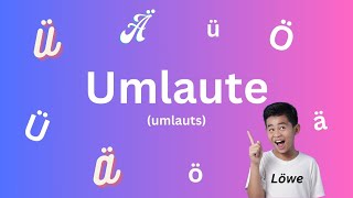 How To Pronounce the German Umlauts Ä Ö Ü  Die deutschen Umlaute  KidsGerman [upl. by Scornik840]