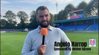 Tamworth FC post match interview with Angelo Harrop [upl. by Gussy721]