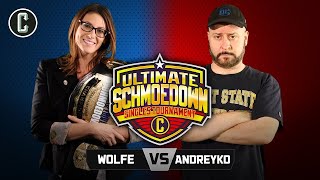 Clarke Wolfe VS Marc Andreyko Singles Tournament Semi Finals Movie Trivia Schmoedown [upl. by Aicilef]