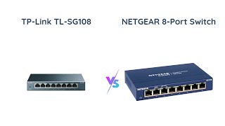 TPLink TLSG108 vs NETGEAR GS108  8Port Gigabit Ethernet Switch Comparison [upl. by Ardnatal]