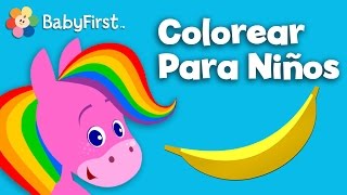 Colores para Niños  El Caballo Arcoiris  Dibujos Animados para Niños Pequeños  BabyFirst Español [upl. by Godderd426]