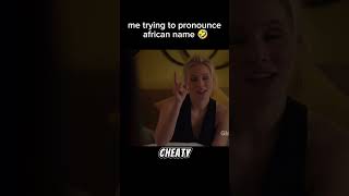 Me trying pronounce african name 💀the good place s1ep1netflixseries thegoodplace funny [upl. by Ynnohj231]