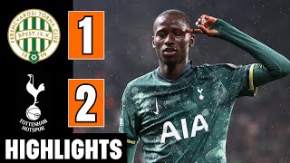 Ferencvaros Vs Tottenham 12  EXTENDED HIGHLIGHTS  UEFA Europa League 202425  Spurs Highlights [upl. by Ardelle188]