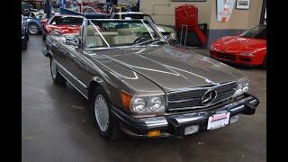 1989 Mercedes Benz 560 SL Roadster Walkaround Video  Autosport Designs [upl. by Rabush]