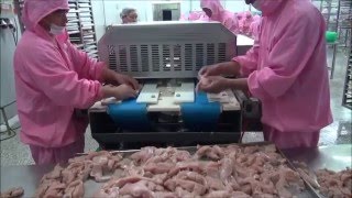 Horizontal slicing of chicken tenderloins [upl. by Brunelle]