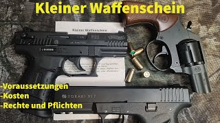 Kleiner Waffenschein Infos Beantragen Kosten Voraussetzungen zum führen von Schreckschusswaffen [upl. by Behlke671]