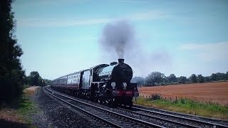 61306 Mayflower Powers Through The Heat  The Cathedrals Express  2015 [upl. by Adnauqahs120]