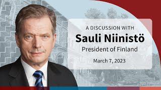 A Discussion with President Sauli Niinistö of Finland at Stanford University [upl. by Publius]