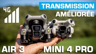 TRANSMISSION AMÉLIORÉE pour DJI AIR 3 et MINI 4 PRO avec le DONGLE 4G [upl. by Denney]