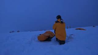 Antarctica Camping GoPro Timelapse December 2023 QuarkExpeditions Sleeping on the ice overnight [upl. by Warden]