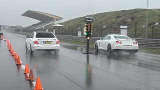 800HP RENNtech Mercedes E63S AMG vs 700HP Nissan Skyline R34 vs 1250HP Switzer Ultimate GTR R35 [upl. by Xonel]