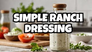 4Ingredient Vegan Ranch Salad Dressing Is UNREAL [upl. by Baruch419]