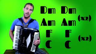 La Valse dAmélie  How to play Amelie on the accordion [upl. by Dachi]