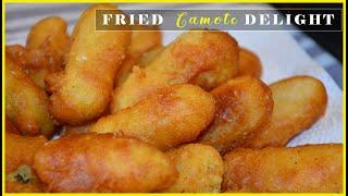 FRIED CAMOTE DELIGHT  HOW TO FRY CAMOTE DELIGHT  CAMOTE DELIGHT RECIPE  Super Marie [upl. by Folberth]